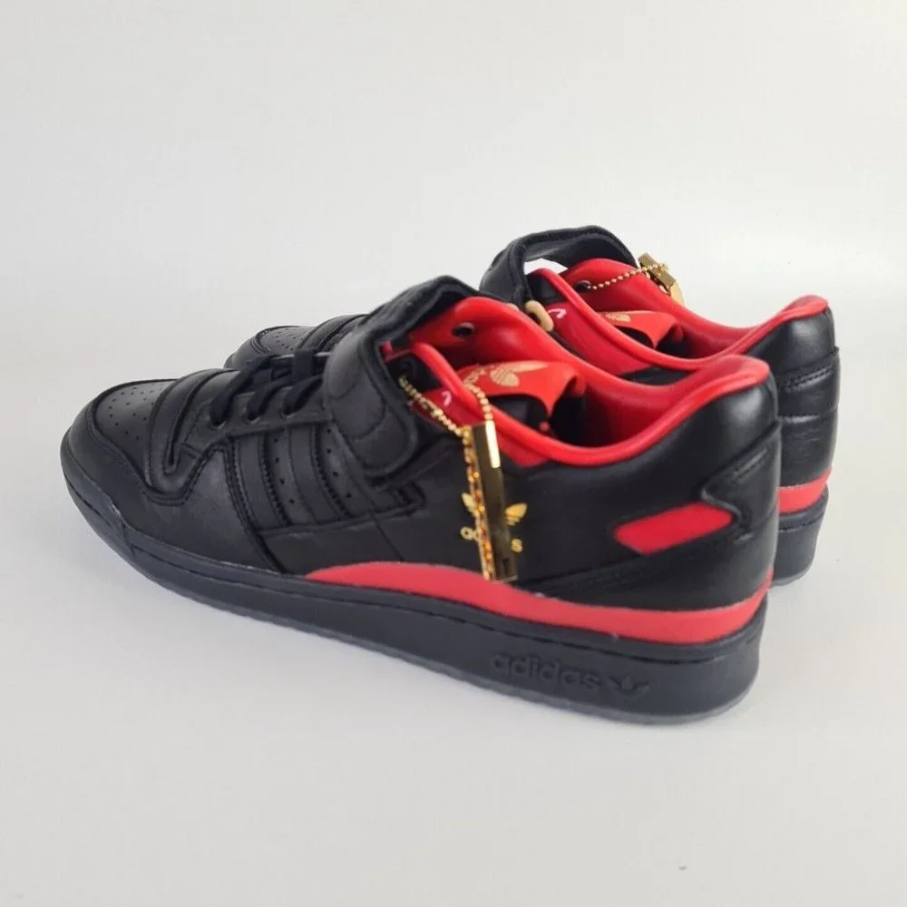 Adidas Circoloco Forum Low Shoes Classic Black Red Men - Picture 6 of 11